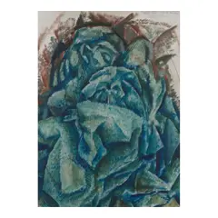 Max Weber, Blue Crystal Figure Study, 1911, oil on canvas