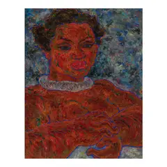 Rose Kokua (Portrait of Young Hawaiian) by Madge Tennent, 1939, oil on canvas affixed to board, sold Apr 2026