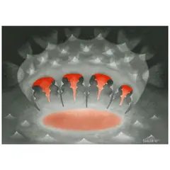 Tadashi Sato, Untitled (Sea Form), 1969, oil on canvas
