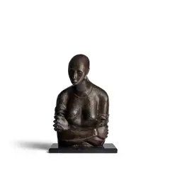 Elizabeth Catlett, Pensive, 1946, bronze with dark brown patina