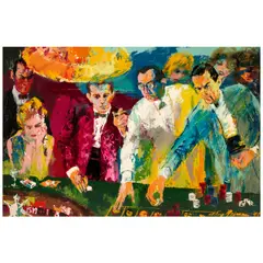 LeRoy Neiman, Roulette, 1966, acrylic on Masonite
