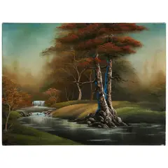 Bob Ross, River's Peace, 1991, Bob Ross Wet-on-Wet Technique® on canvas