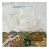 Tony Berlant, The High Desert, 1984-85, found tin and nails with found oil painting by L.M. Crawford circa 1925