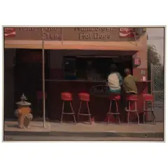 Richard Bunkall, Tony's (Downtown L.A.), oil on canvas