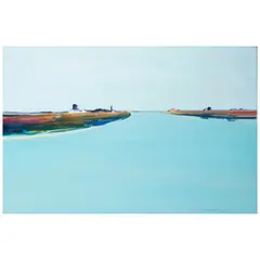 Gregory Kondos, Sacramento River, 1982, oil on canvas