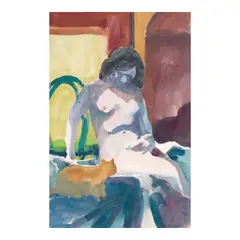 Paul Wonner, Untitled, circa 1960, watercolor and graphite on paper