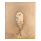 Nathan Oliveira, Mask, 1987, acrylic, earth and oil on canvas