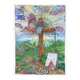 William T. Wiley, ED. E's Scorpion Cross No. 2, 2000, watercolor and ink on paper