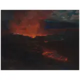D. Howard Hitchcock, Kīlauea Volcano at Night (Halemaʻumaʻu)