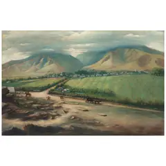 Edward Bailey, Road to Wailuku, Maui, circa 1868, oil on linen