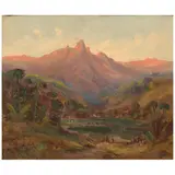Samuel Tilden Daken, Limahuli Valley, Haʻena, Kauaʻi, circa 1915, oil on canvas laid to board
