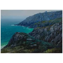 Lionel Walden, Rocky Coastline, circa 1910, oil on canvas