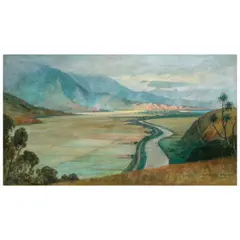 D. Howard Hitchcock, Hanalei Valley, Kauaʻi, 1925, oil on canvas
