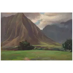William Gerard Barry, Honolulu, oil on canvas affixed to board