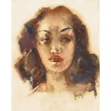 John Melville Kelly, Marion, circa 1950, watercolor on paper