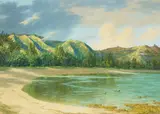 Lloyd Sexton, Jr., Kawela Bay, Oʻahu, 1972, oil on canvas