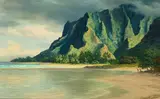 Lloyd Sexton, Jr., Punaluʻu, Oʻahu, 1968, oil on canvas