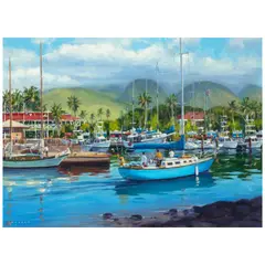Ronaldo Macedo, Return to Lahaina Harbor, 2001, oil on linen