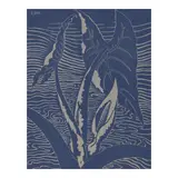 Elsie Jensen Das, Untitled (Portrait); Untitled (Taro), c. 1942, Two woodcuts (one in colors) on colored wove paper