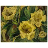 Shirley Ximena Hopper Russell, Cup of Gold Vine (Hawaiian Lily), oil on canvas