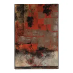 Betty Ecke, November, 1963, dsui hua (handmade paper, ink, acrylic, and aluminum leaf collage on rice paper) affixed to Masonite