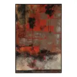 Betty Ecke, November, 1963, dsui hua (handmade paper, ink, acrylic, and aluminum leaf collage on rice paper) affixed to Masonite
