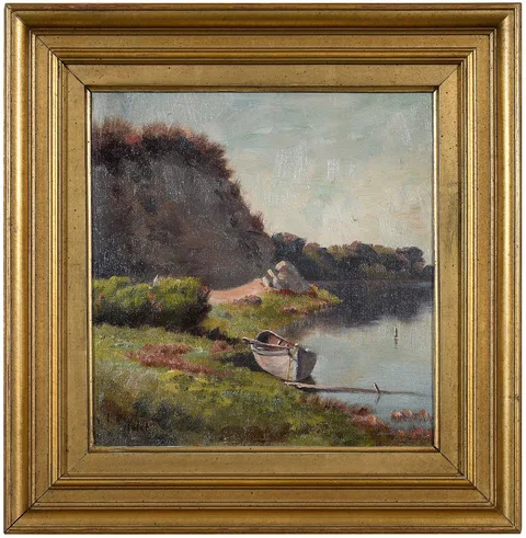 Ludmilla Welch, Lake, California, oil on canvas