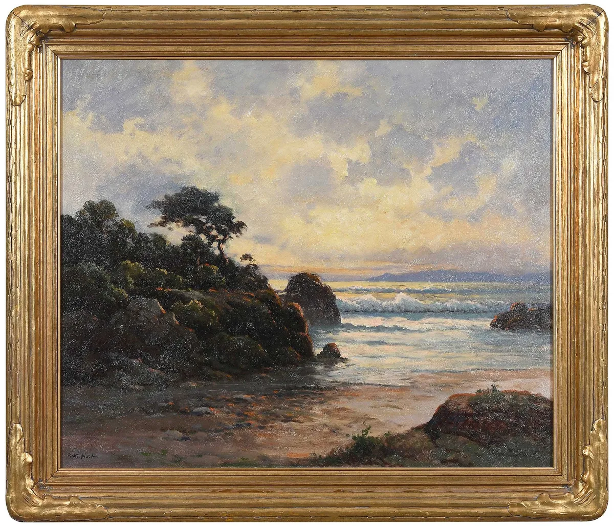 Robert Wood, Monterey Coast, oil on canvas