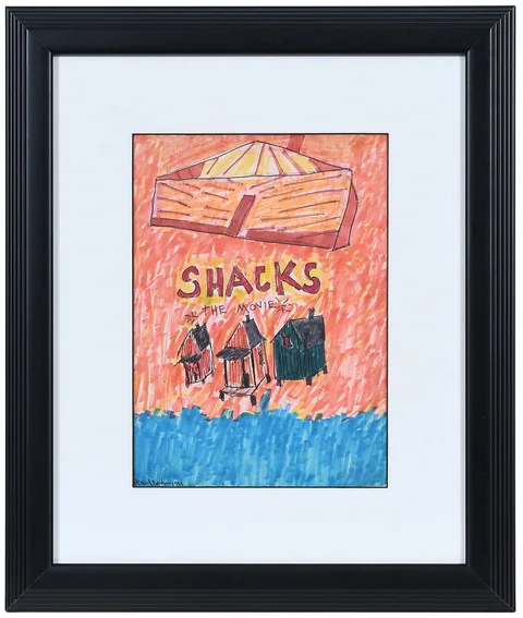 Beverly Buchanan, Shacks the Movie, 1991, marker and ink on paper