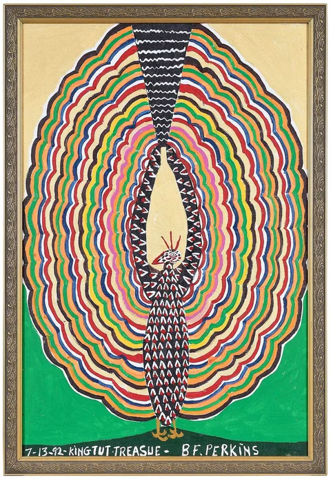 B.F. Perkins, King Tut Bird, 1992, acrylic on canvas