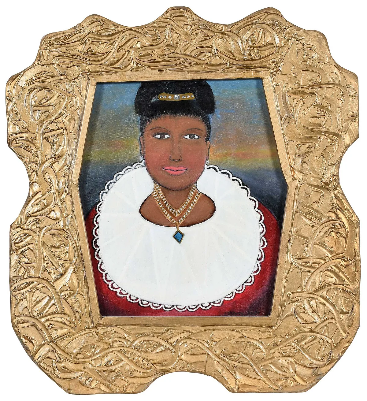 Lorenzo Scott, Royal Portrait of a Lady, oil on canvas