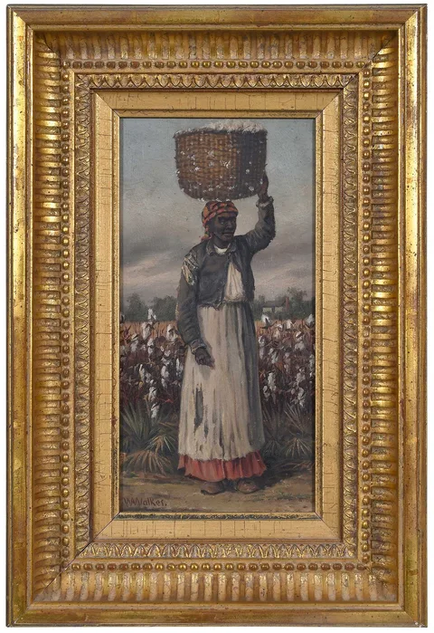 William Aiken Walker, Cotton Picker, oil on academy board