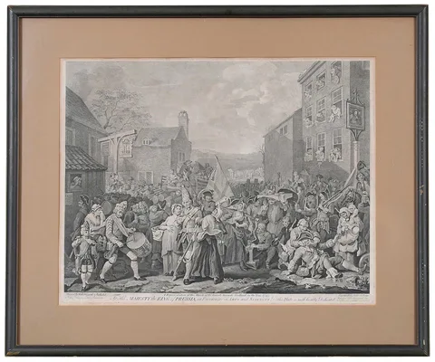 William Hogarth, A Representation of the The March of the Guards towards Scotland, in the Year 1745, 1761, etching and engraving on paper