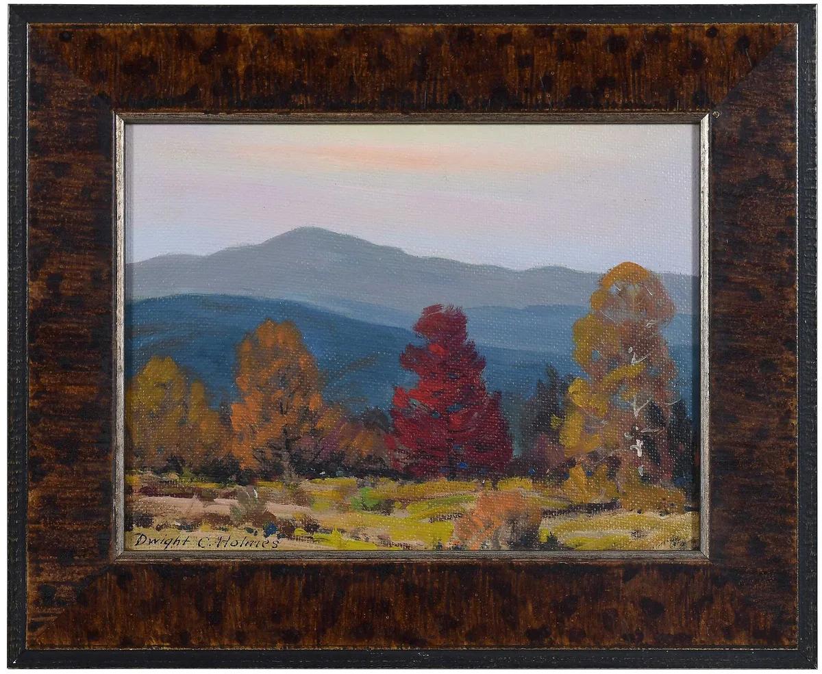 Dwight Holmes, Fall Scene (small), oil on Masonite