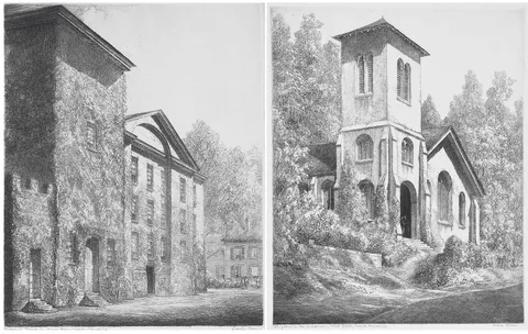 Louis Orr, Two North Carolina Etchings, 1941, etching on paper