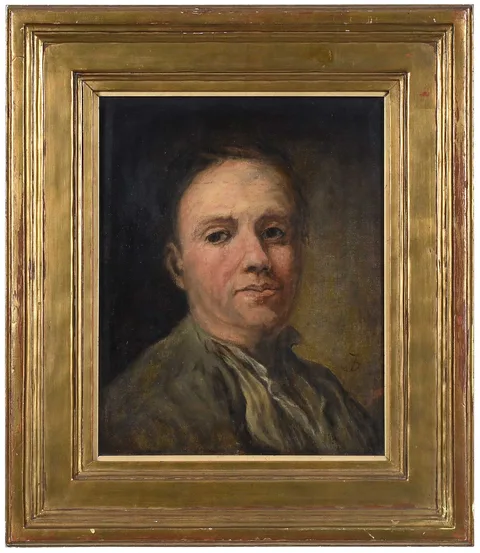 Head of a German Peasant by Frank Duveneck, oil on canvas, sold Sep 2025