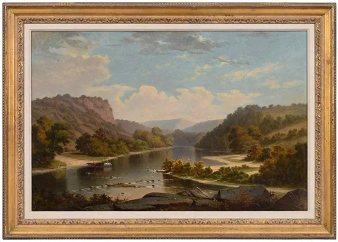 Frederick DeBourg Richards, Pennsylvania Landscape, oil on canvas