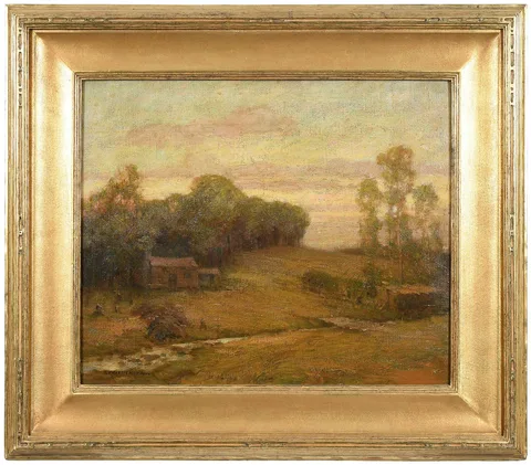 John Francis Murphy, Autumn landscape, oil on prepared canvas board