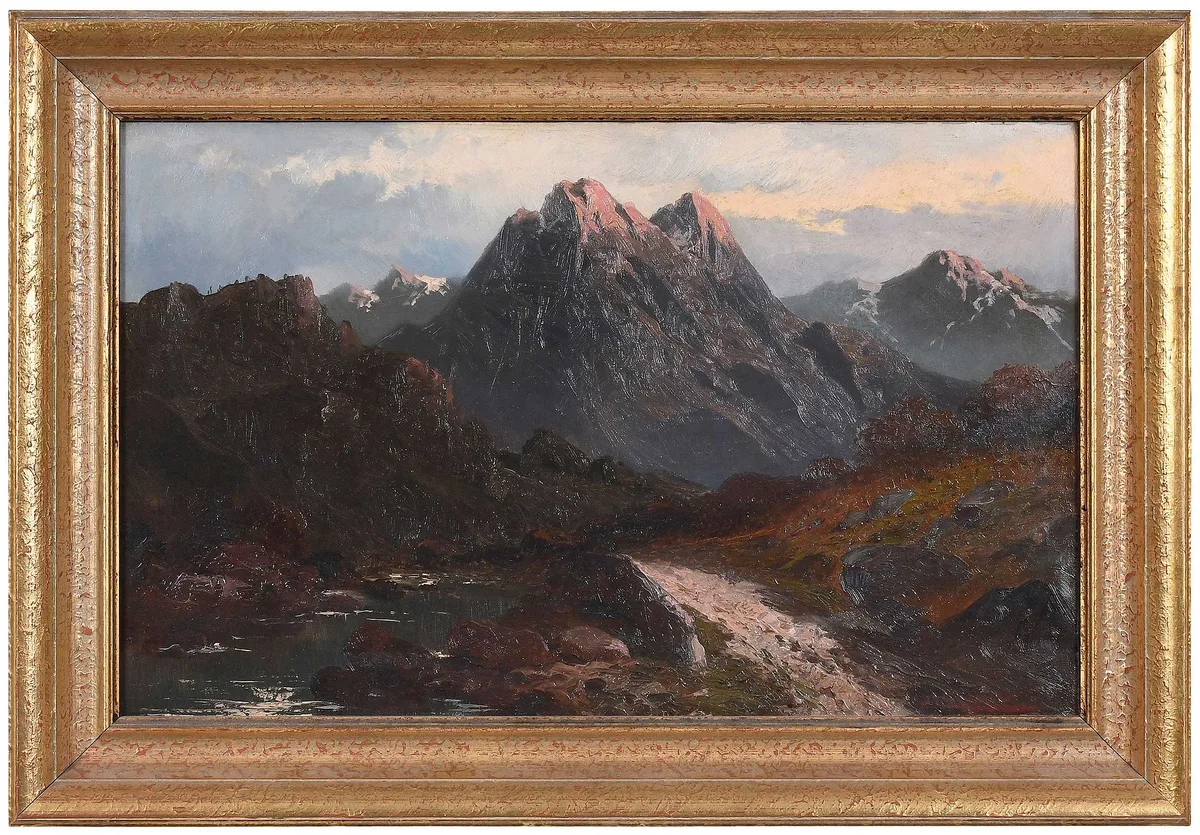John Califano, Mountain Landscape, oil on canvas