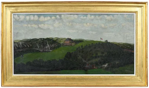 John Kane, The Schenley Mansion, 1928, oil on canvas