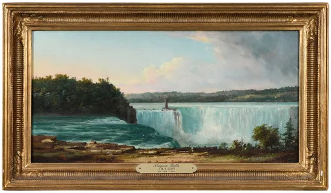 John W. A. Scott, Niagara Falls, oil on canvas