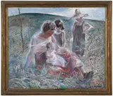 John Edward Costigan, Mother and Three Children