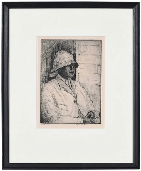Sandy of Ophir by Elizabeth O'Neill Verner, drypoint etching on paper, sold May 2025