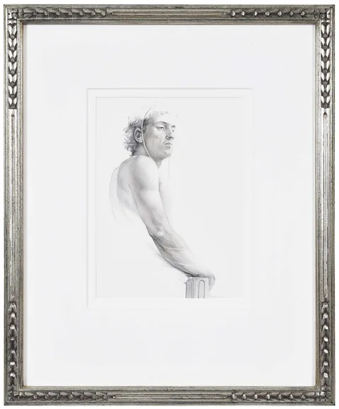 Steven Assael, Sketch of Man, graphite on paper