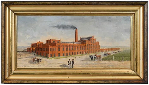 Conrad Wise Chapman, A Cotton Mill, circa 1900, oil on canvas