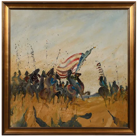 Earl Biss, Jr, 1976, oil on canvas