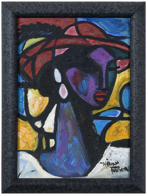 William Tolliver, Untitled portrait, oil on canvas