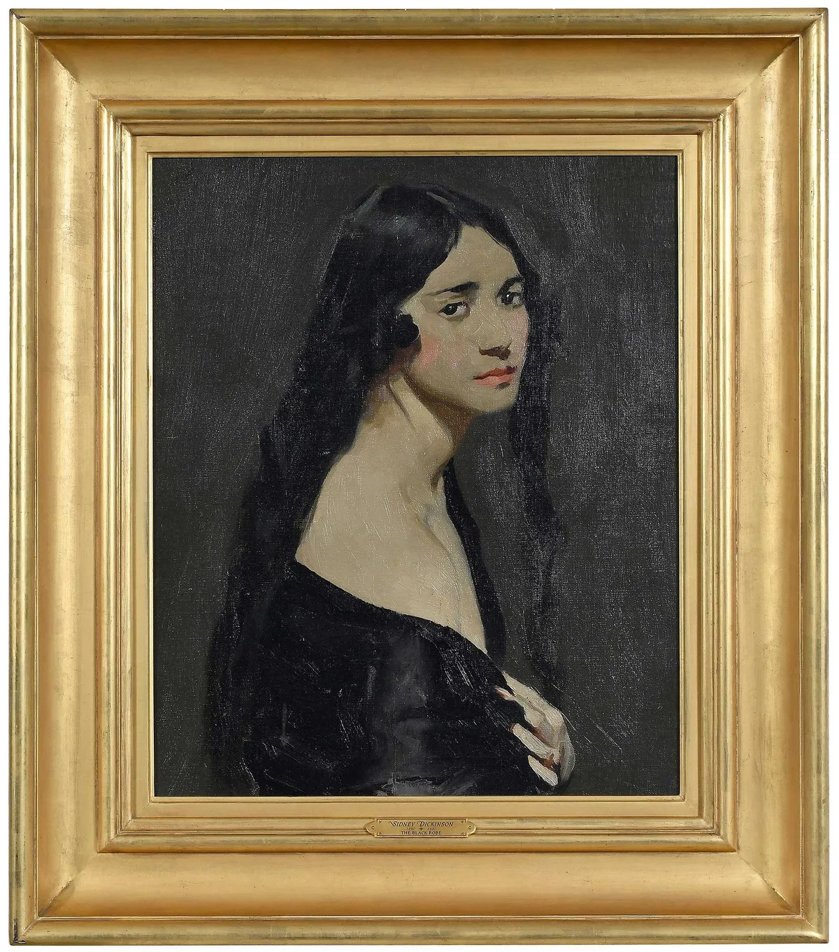 Sidney Dickinson, The Black Robe, oil on canvas