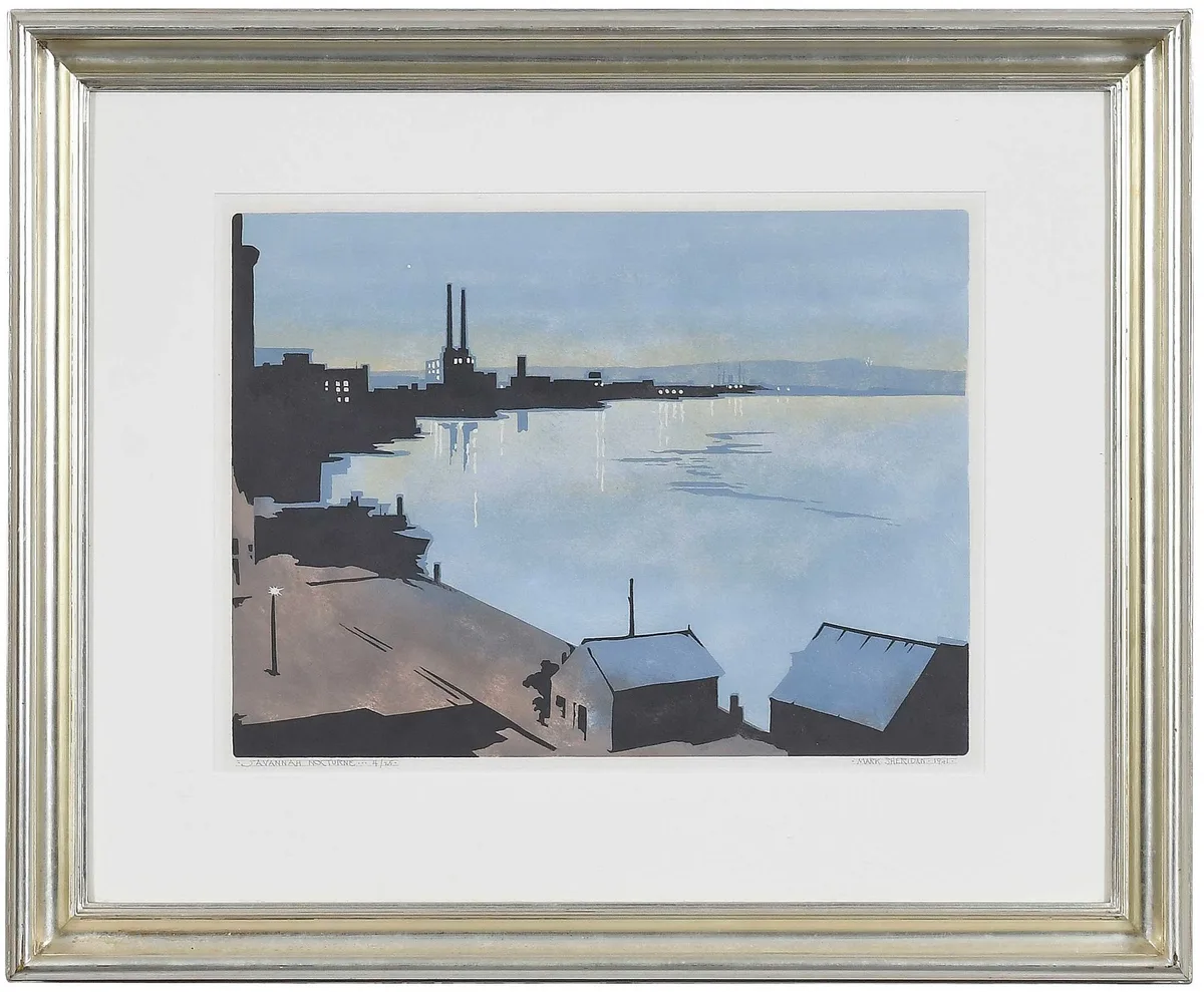 Mark Sheridan, Savannah Nocturne, 1941, silkscreen