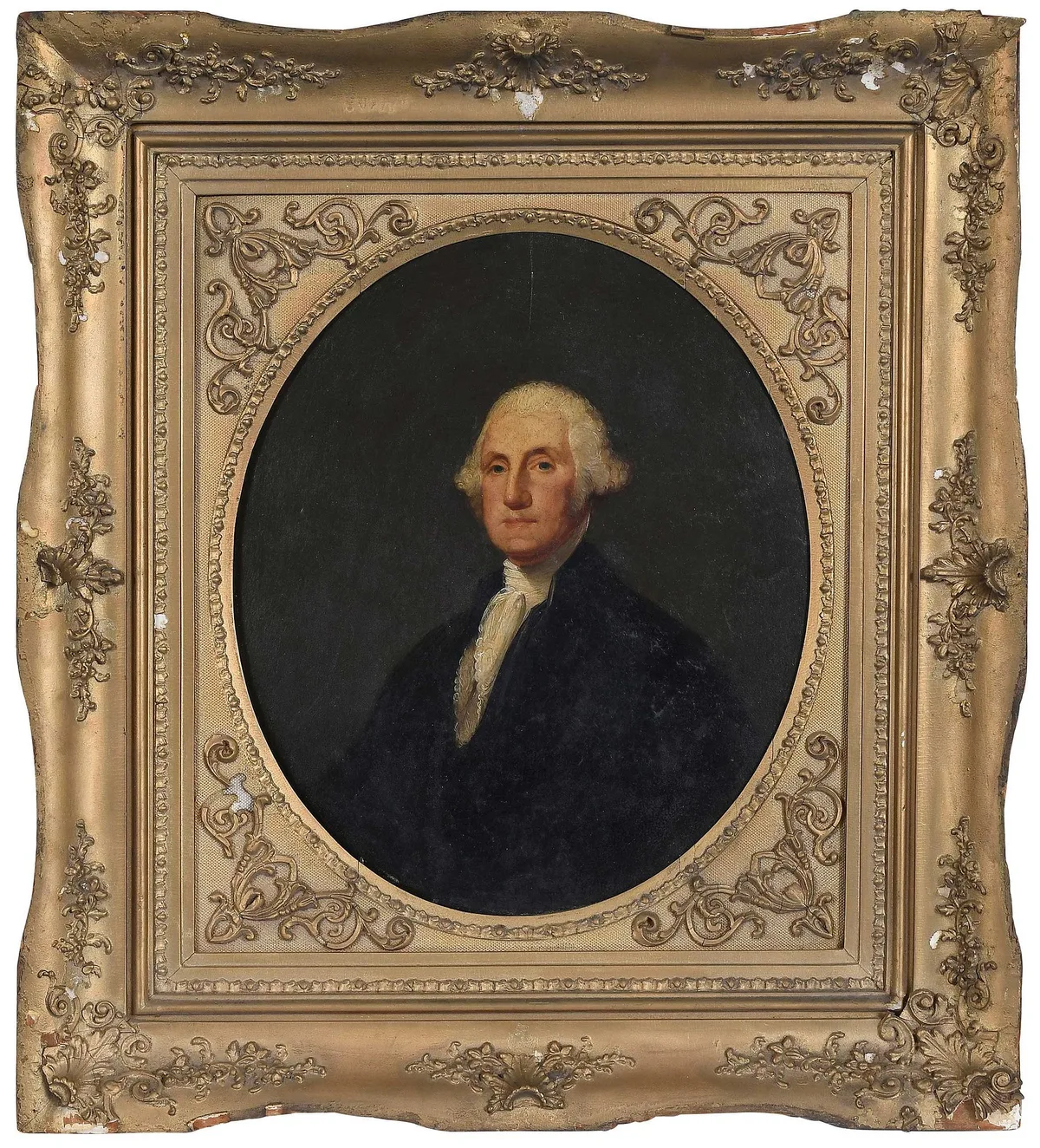 George Washington After Gilbert Stuart, Portrait of George Washington after Stuart's Athenaeum Portrait, probably late 18th/early 19th century, oil on panel